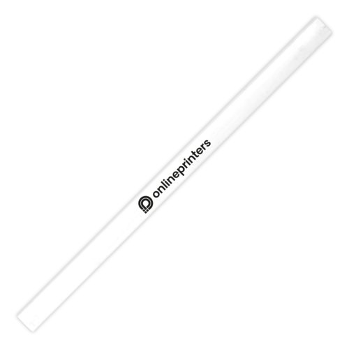 Crayon de charpentier blanc en bois, motif.
