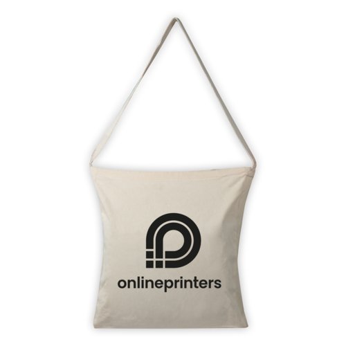 Sac en coton de couleur naturelle avec sangle en toile.