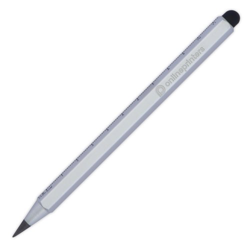 Stylo d'criture gris sans encre avec fonction de stylet tactile.