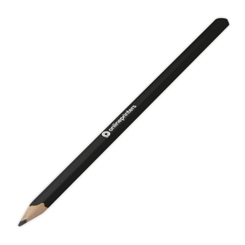 Crayon de charpentier noir en bois.