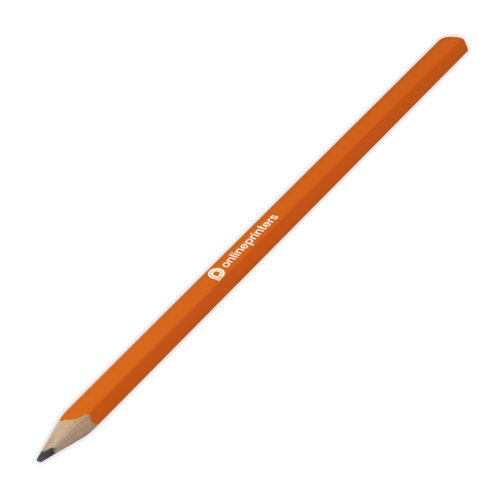 Crayon de charpentier orange.