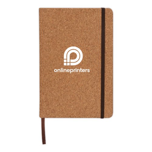 Carnet en lige avec fermeture  lastique et marque-page.