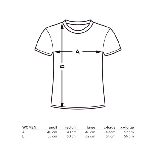 T-shirt en coton pour femmes, manches courtes et col rond.