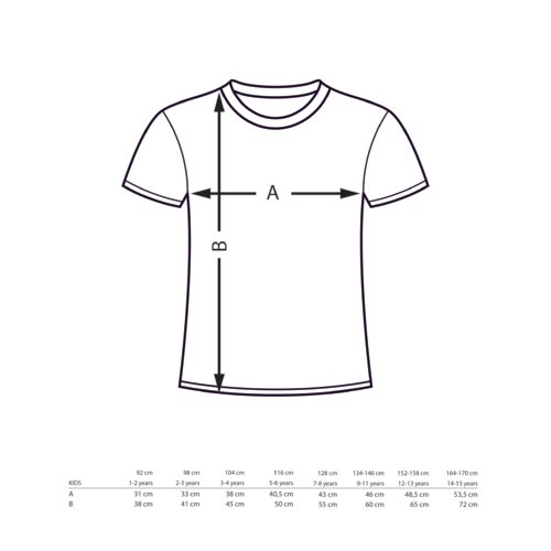 T-shirt en coton avec col rond et manches courtes.