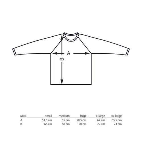 Sweat-shirt en tissu  manches longues.