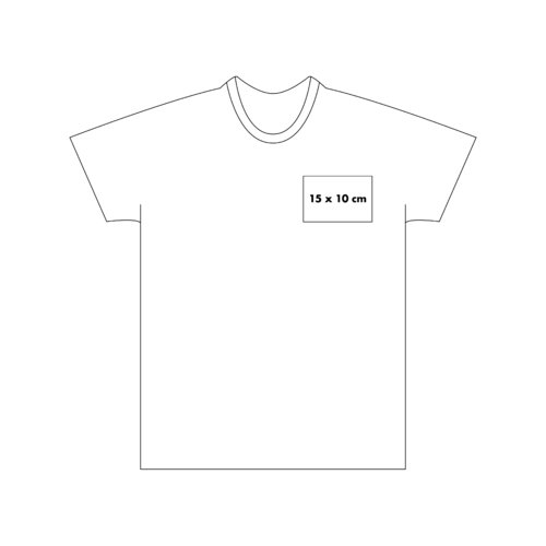 T-shirt unisexe en coton avec manches courtes.