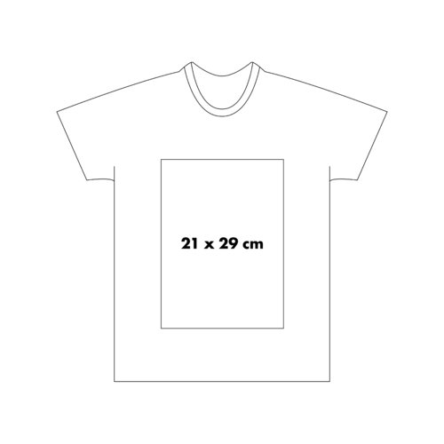 T-shirt blanc en coton  manches courtes et col rond.