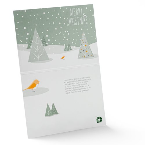 Calendrier de l'Avent en papier � d�plier avec plusieurs portes.