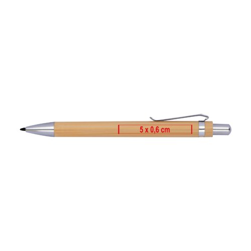 Stylo sans encre couleur bois avec clip.
