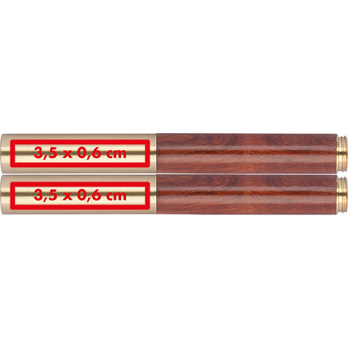 Ensemble d'criture en bois avec stylo  bille et tui.