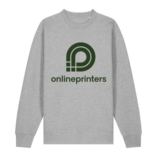 Sweat-shirt unisexe gris chin en coton biologique.