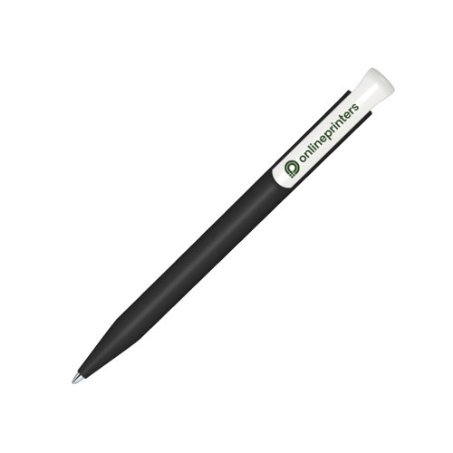 Stylo  bille bio noir avec mcanisme  poussoir.