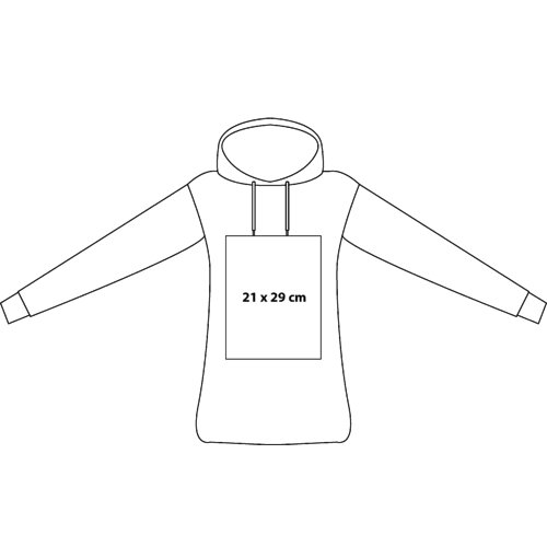Sweat  capuche en coton pour femmes avec capuche et cordon de serrage.