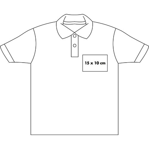 Polo en coton avec courte patte de boutonnage pour hommes.