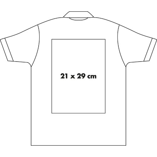 Polo en tissu pour hommes avec manches courtes et col.