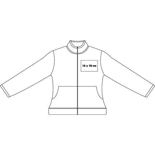 Veste de survtement en coton pour femme avec fermeture clair intgrale.