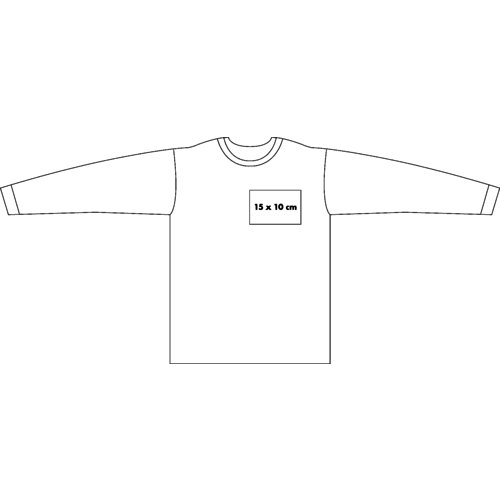 Sweat-shirt en coton pour hommes avec manches longues.