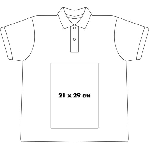 Polo en coton avec courte patte de boutonnage pour hommes.