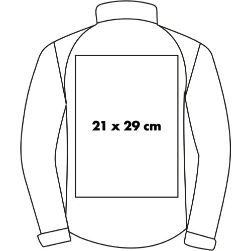 Veste softshell pour homme avec fermeture clair intgrale.