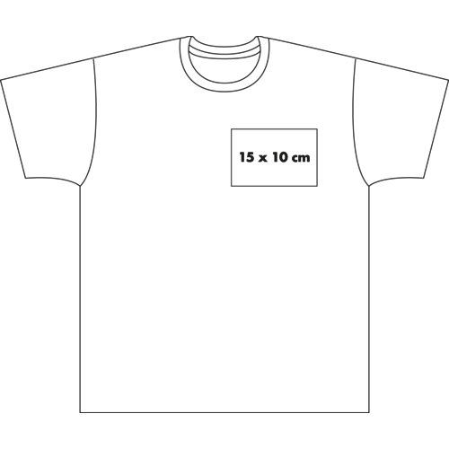 T-shirt en coton pour hommes avec col rond.