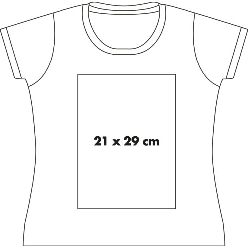T-shirt en coton pour femmes avec col rond et manches courtes.