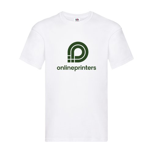 T-shirt blanc en coton pour homme  manches courtes.