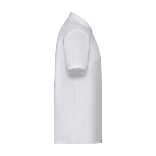 Polo piqu blanc en tissu mlang pour homme  manches courtes.