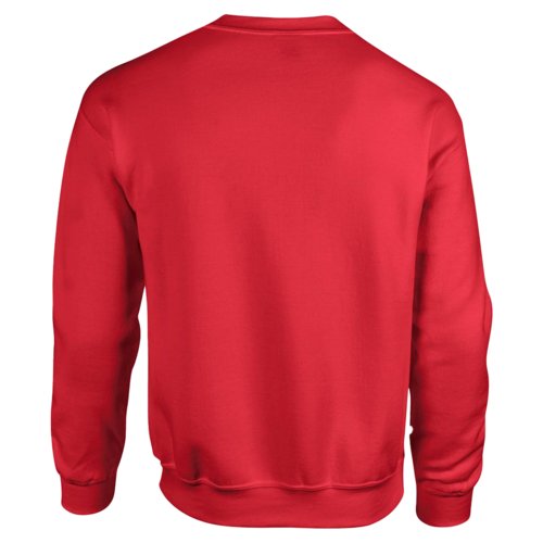 Sweat-shirt rouge pour homme en mlange de coton  manches longues.