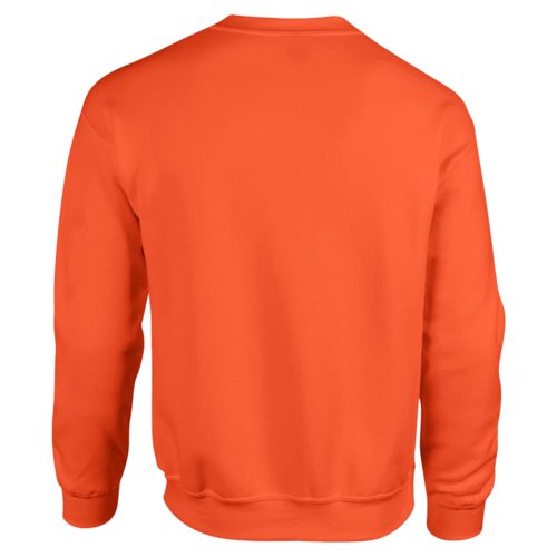 Sweat-shirt orange en mlange de coton pour hommes.