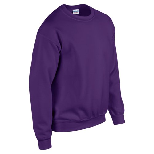 Sweat-shirt violet en mlange de coton pour hommes.