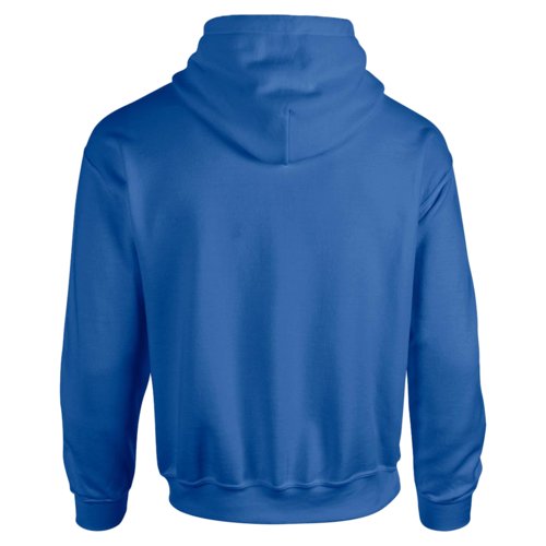 Sweat  capuche bleu roi en mlange de coton avec capuche et poche kangourou.