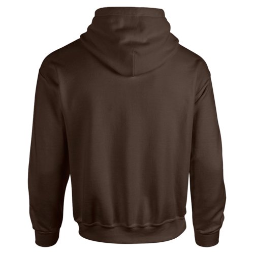Sweat  capuche marron fonc en coton-polyester pour homme.