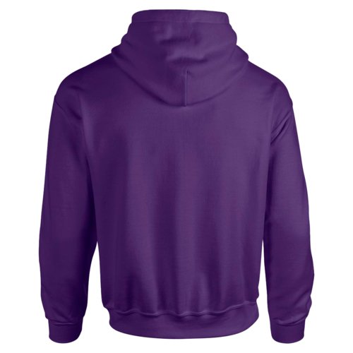 Sweat  capuche violet en mlange de coton avec capuche et poche kangourou.