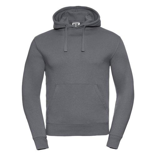 Sweat  capuche gris fonc en coton-polyester avec capuche et poche kangourou.