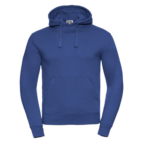 Sweat  capuche bleu en coton-polyester pour homme avec capuche et poche kangourou.