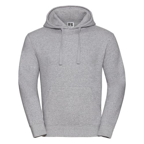 Sweat  capuche gris en coton et polyester avec capuche et poche kangourou.