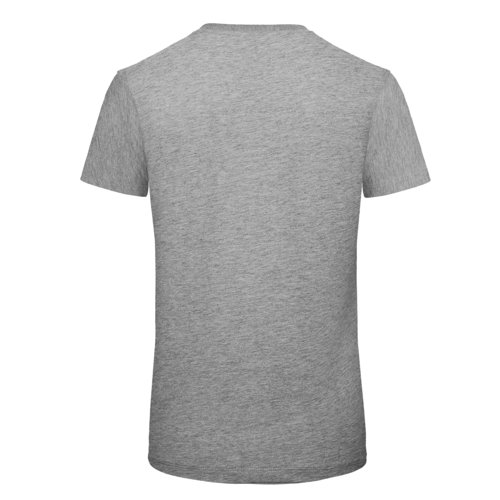 T-shirt gris en coton biologique  manches courtes.