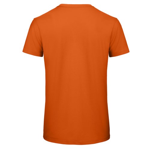 T-shirt orange en coton biologique  manches courtes.