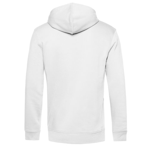 Sweat  capuche blanc en mlange de coton avec capuche.