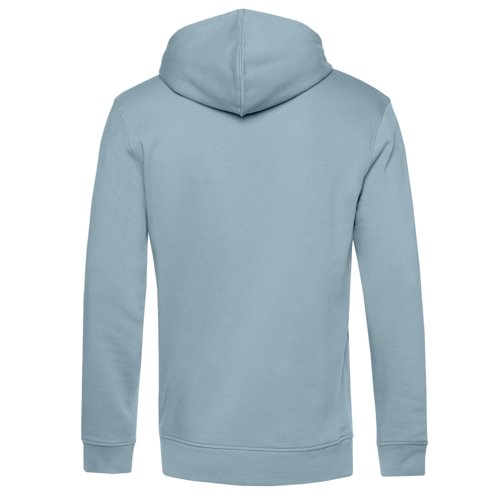 Sweat  capuche bleu clair en mlange de coton.