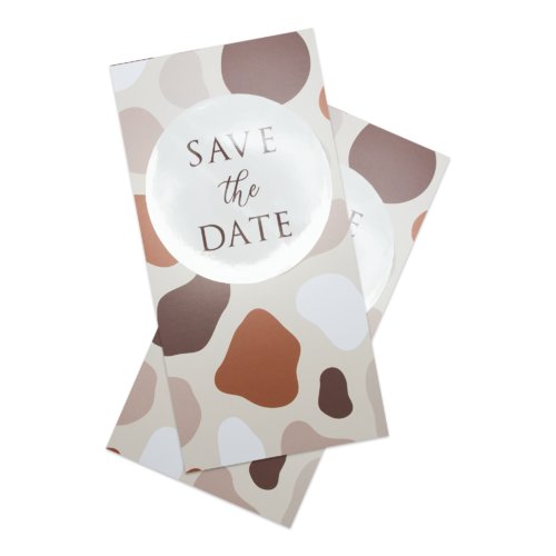 Cartes de mariage avec vernis UV partiel.