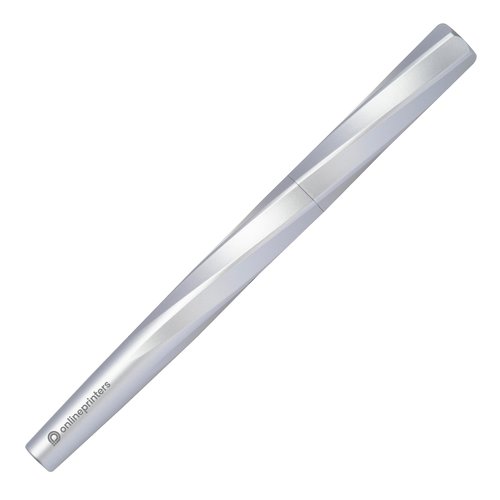 Stylo roller couleur laiton avec capuchon.