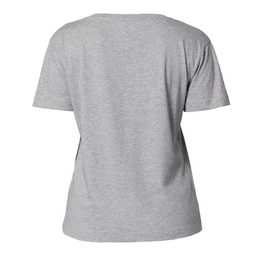 T-shirt en coton gris chin� pour femmes.