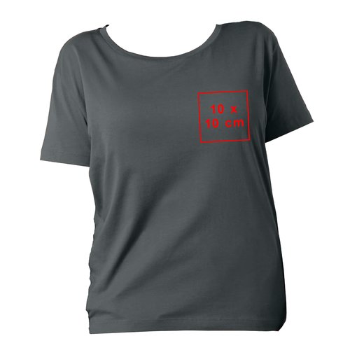T-shirt en coton pour femme avec manches courtes.