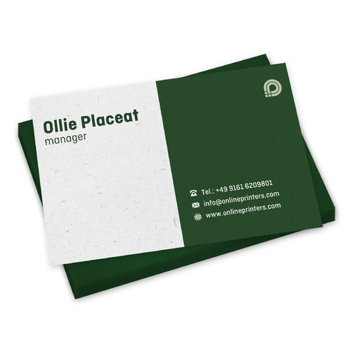 Cartes de visite en papier naturel, imprimables des deux cts.