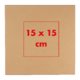 Coffret cadeau de th marron avec couvercle.