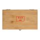 Coffret  vin en bois avec fermeture.