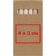 Crayons de couleur en bois dans un tui en carton.