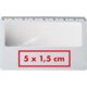 Loupe blanche en plastique format carte avec rgle.