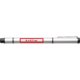 Stylo double en mtal argent avec clip.